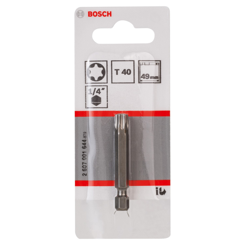 Bosch Šroubovací nástavec Extra Hard T40, 49 mm, 3 ks