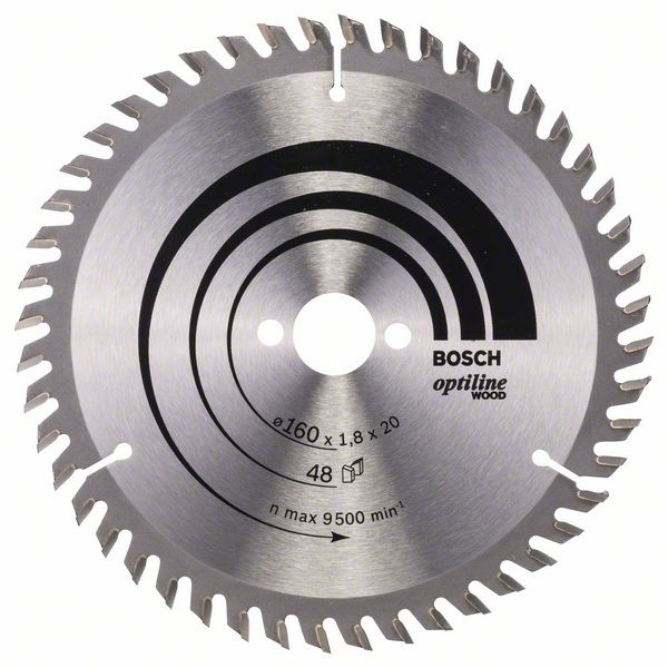 Kotouč pilový Bosch Optiline Wood 160×20×1,8 mm 48 z.