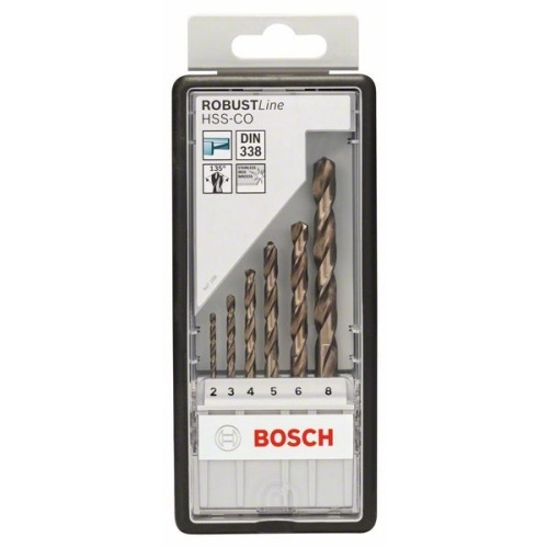 Bosch Sada vrtáků do kovu Pro Robust Line HSS-Co 6dílná