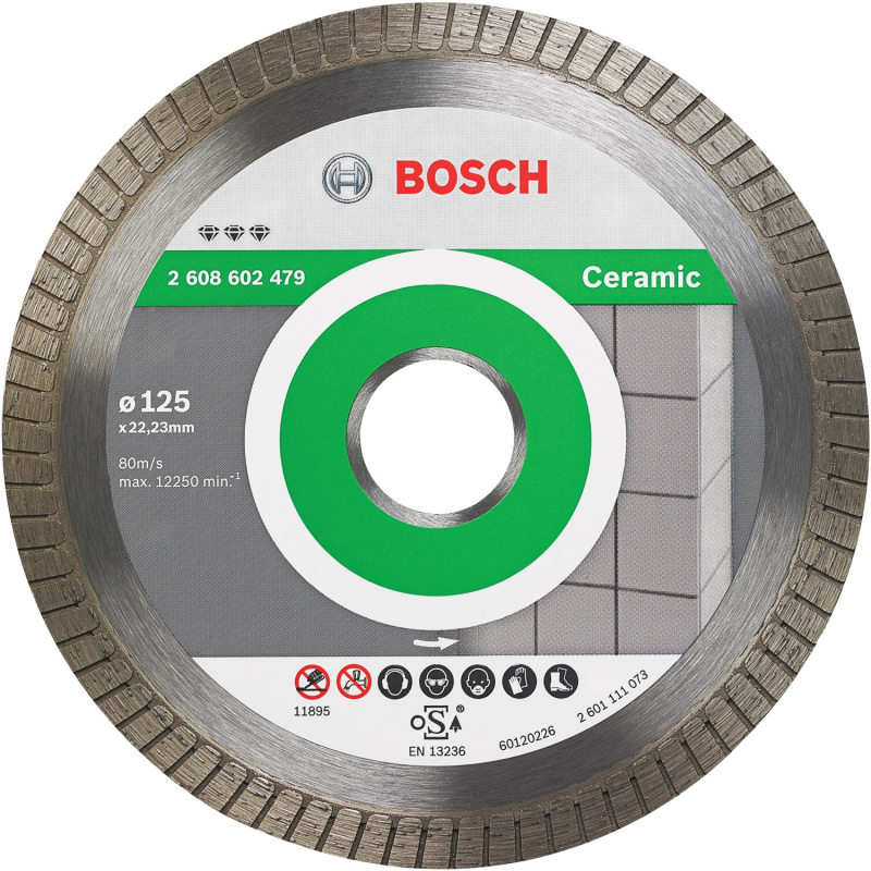Kotouč DIA Bosch Best for Ceram EC Turbo 125×22,23×1,4×7 mm
