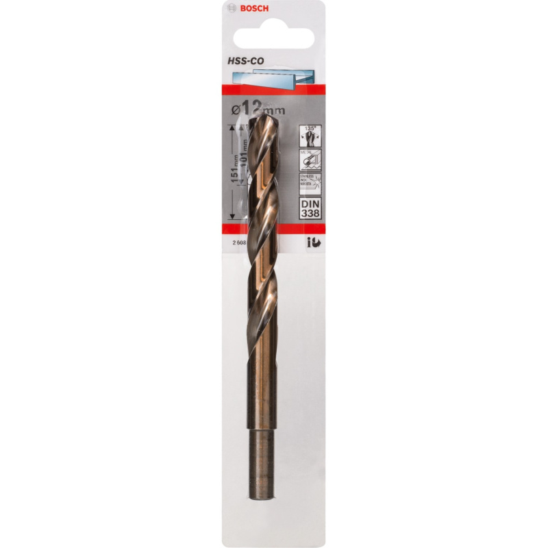 Bosch Kobaltový spirálový vrták HSS pr. 12 x 101/151 mm