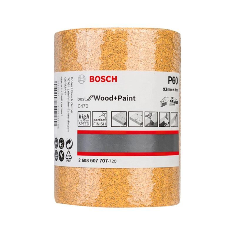 Bosch Papír brusný G 60 role 93 mm x 5 m