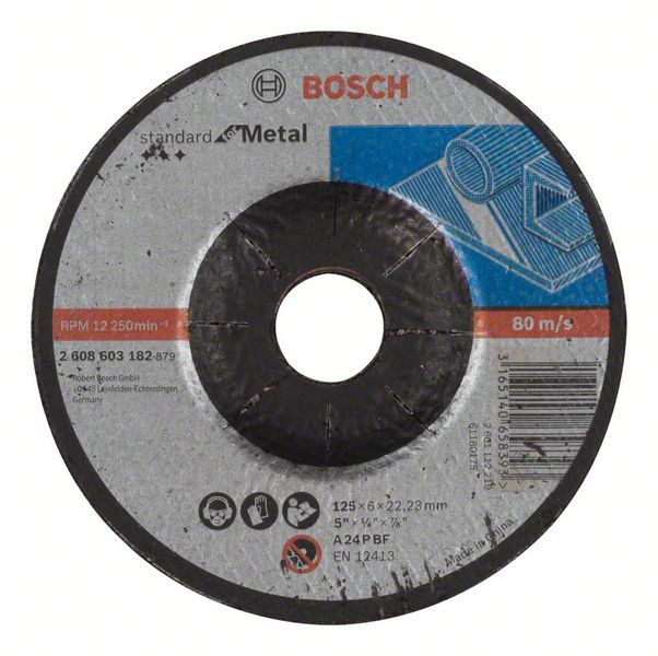 Kotouč hrubovací Bosch Standard for Metal 125×6 mm