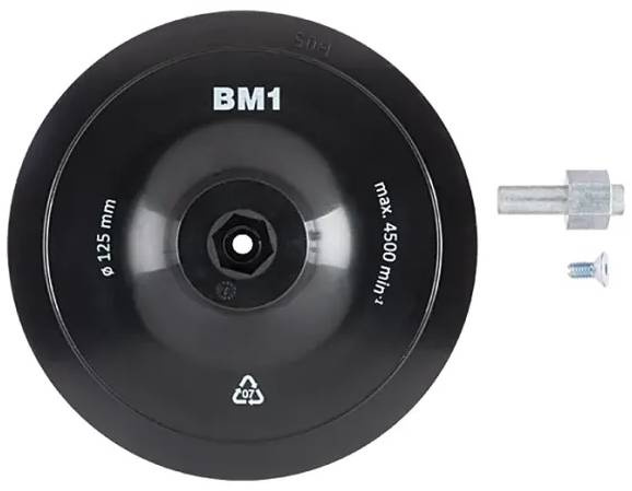 Brusný talíř Craftomat / Ø 125 mm / plast/kov / černá Varianta: ivi1