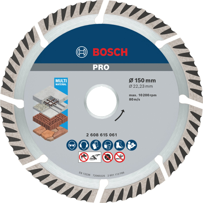Kotouč DIA Bosch Standard for Uni. 150×22,23×2,4×10 mm