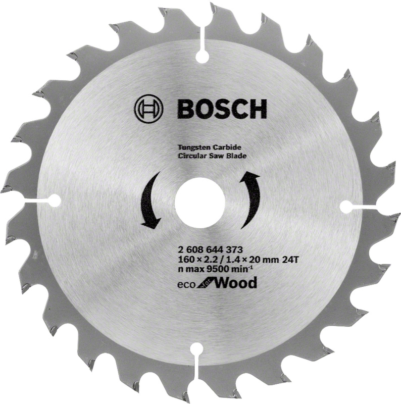 Kotouč pilový Bosch Eco for Wood 160×20×2,2 mm 24 z.