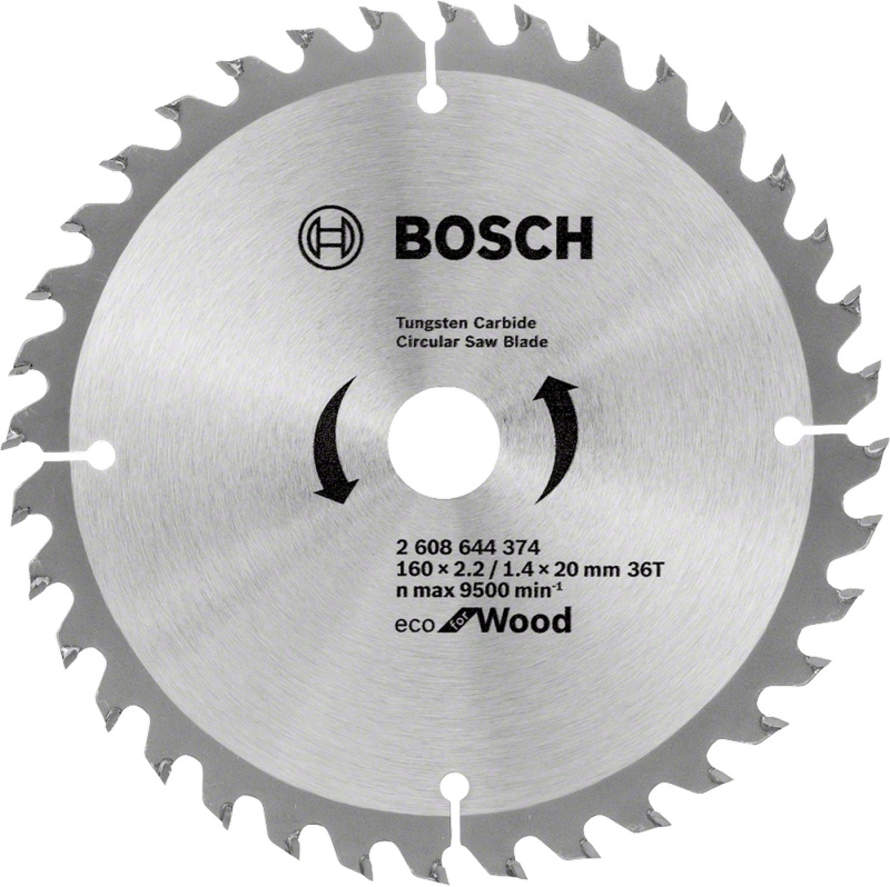 Kotouč pilový Bosch Eco for Wood 160×20×2,2 mm 36 z.