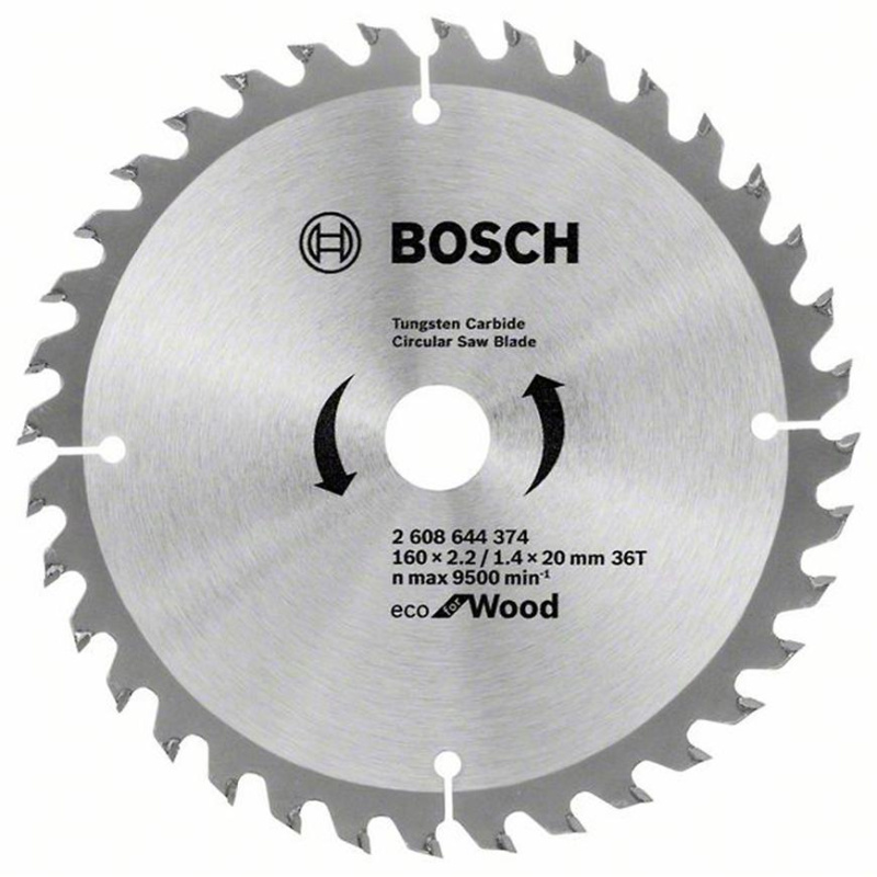 Kotouč pilový Bosch Eco for Wood 160×20×2,2 mm 36 z.