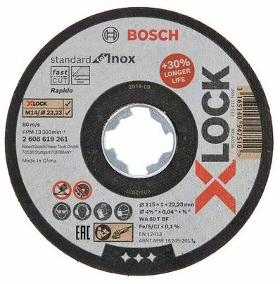 Kotouč řezný Bosch Expert for Metal Rapido X-LOCK 115×1 mm