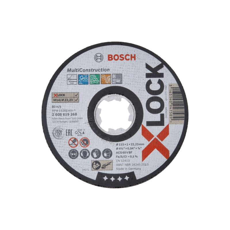 Kotouč řezný Bosch Multi Construction X-LOCK 115×1 mm