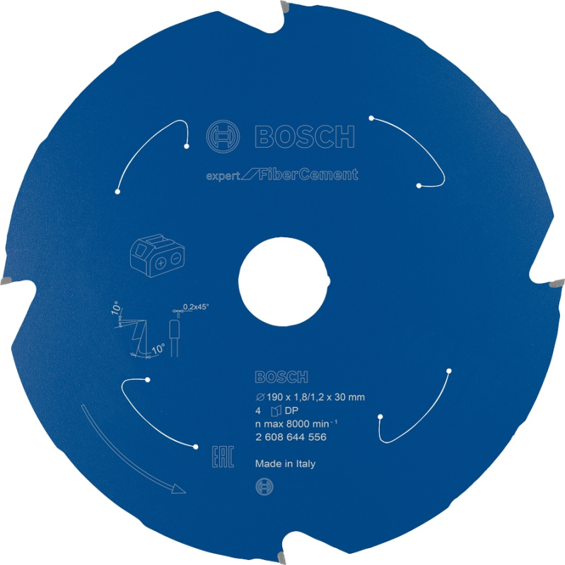 Kotouč Bosch Expert for Fiber Cement AKU 190×30×1,2 mm 4 z.
