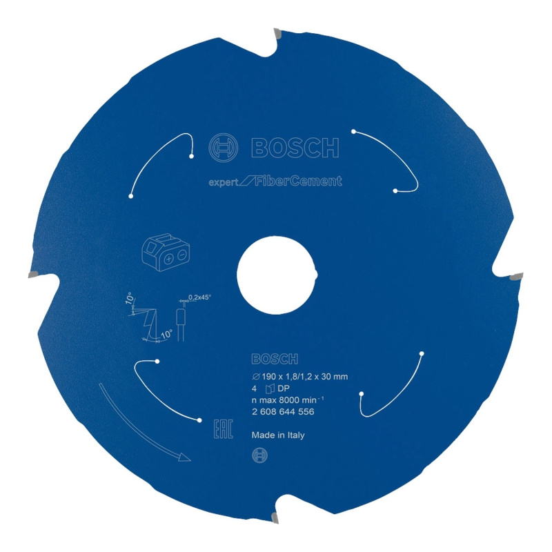 Kotouč Bosch Expert for Fiber Cement AKU 190×30×1,2 mm 4 z.