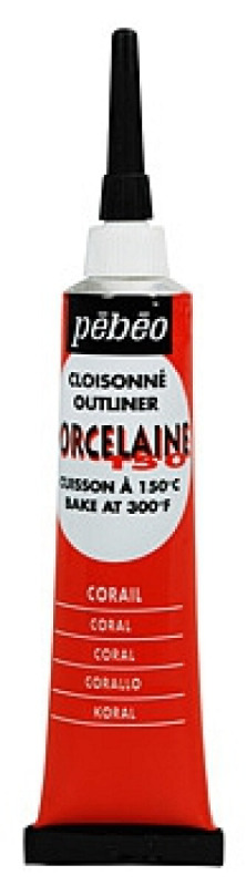 Kontura Porcelaine outliner 20ml – korálová
