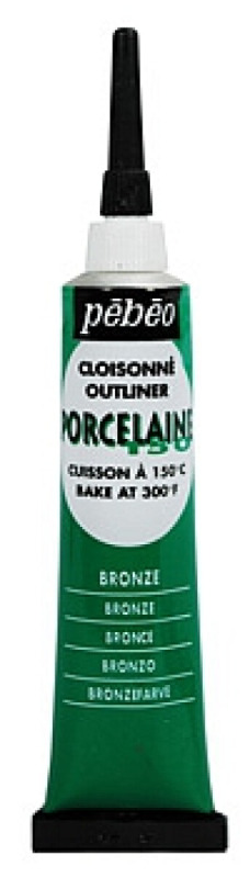 Kontura Porcelaine outliner 20ml – bronzová zelená