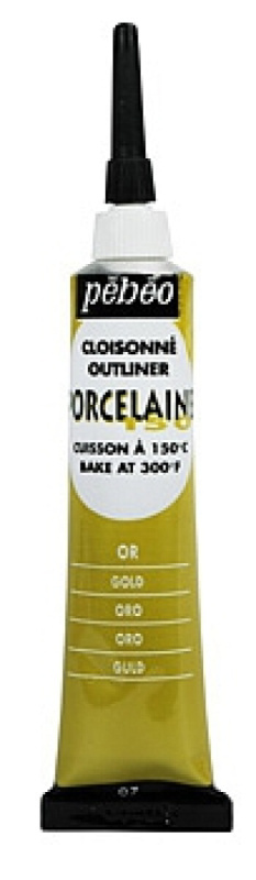 Kontura Porcelaine outliner 20ml – zlatá