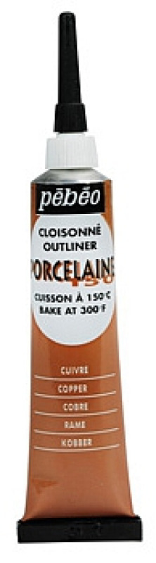 Kontura Porcelaine outliner 20ml – měděná