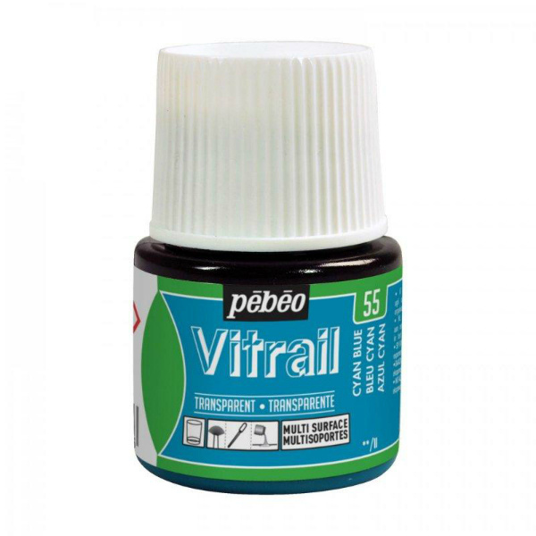 Vitrail (45ml) - 55 tyrkysově modrá