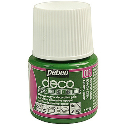 Akrylová barva Déco 45ml lesklá - zelená tmavá