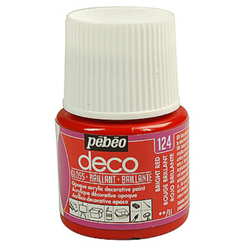 Akrylová barva Déco 45ml lesklá - červená jasná