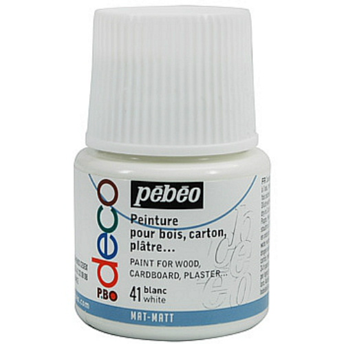 Akrylová barva Déco 45ml matná - bílá