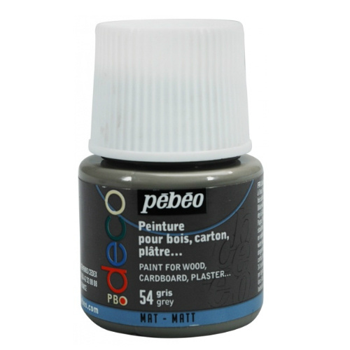 Akrylová barva Déco 45ml matná - šedá