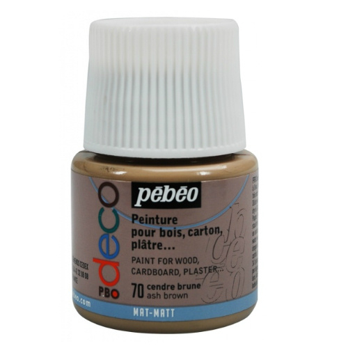 Akrylová barva Déco 45ml matná - hnědá popelavá