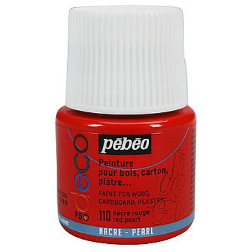 Akrylová barva Déco 45ml perleťová - červená