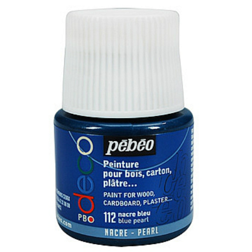 Akrylová barva Déco 45ml perleťová - modrá