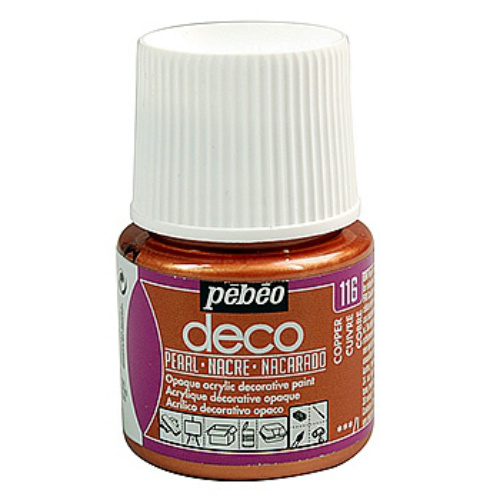 Akrylová barva Déco 45ml perleťová - měděná