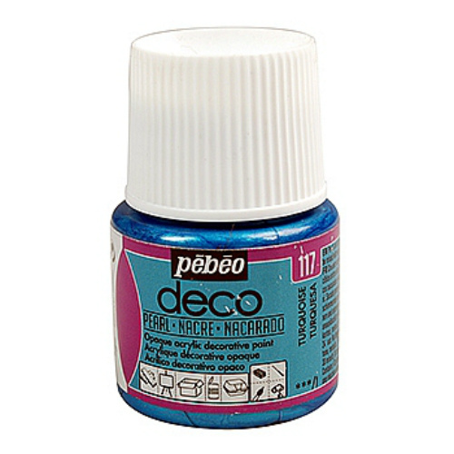 Akrylová barva Déco 45ml perleťová - tyrkysová