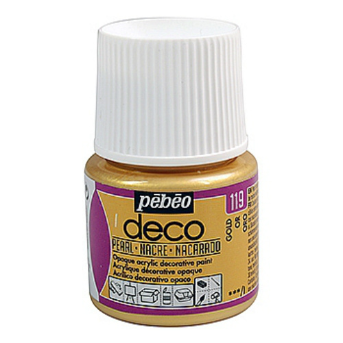 Akrylová barva Déco 45ml perleťová - zlatá