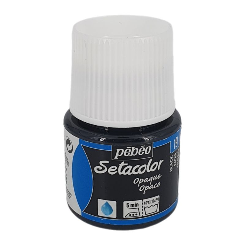 Setacolor 45ml černá barva na textil