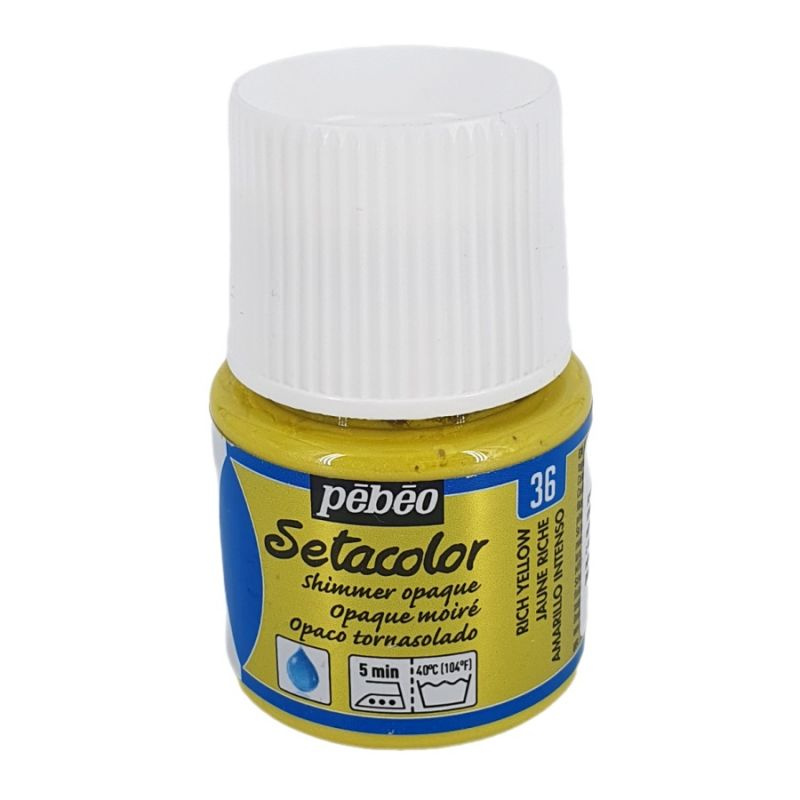 Setacolor 45ml Shimmer žlutá barva na textil