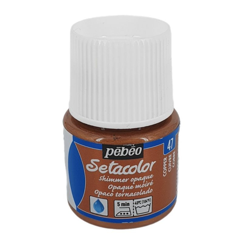 Setacolor 45ml metalická měděná barva na textil