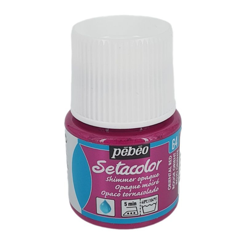 Setacolor 45ml metalická orient. červená barva na textil