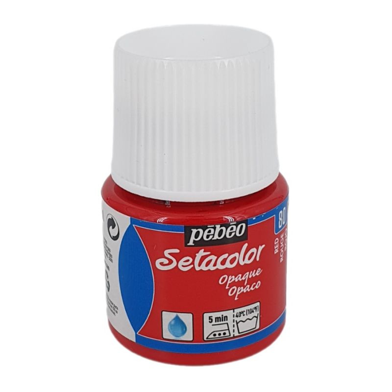 Setacolor 45ml červená barva na textil