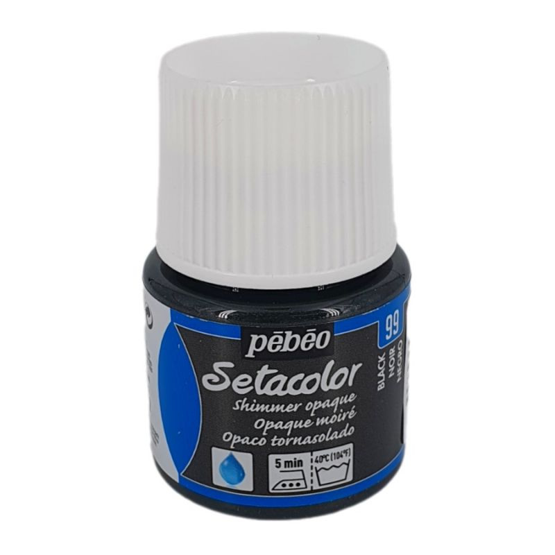 Setacolor 45ml Shimmer černá barva na textil