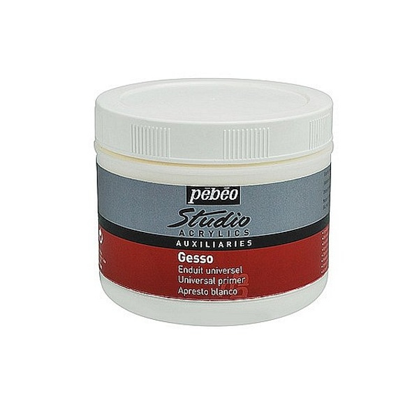 Gesso bílá krycí akrylová barva 500ml Studio Pébéo