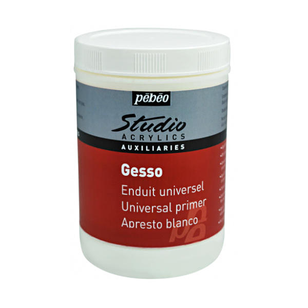Gesso bílá krycí akrylová barva 1000ml Studio Pébéo