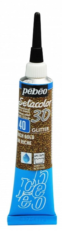 Pébeo Textilní kontura Pébeo třpytivá, 20 ml - VYBERTE ODSTÍN - Textilní kontura Pébeo třpytivá, 20 ml - zlatá