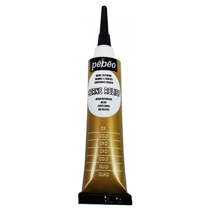 Kontura Cerne relief - zlatá