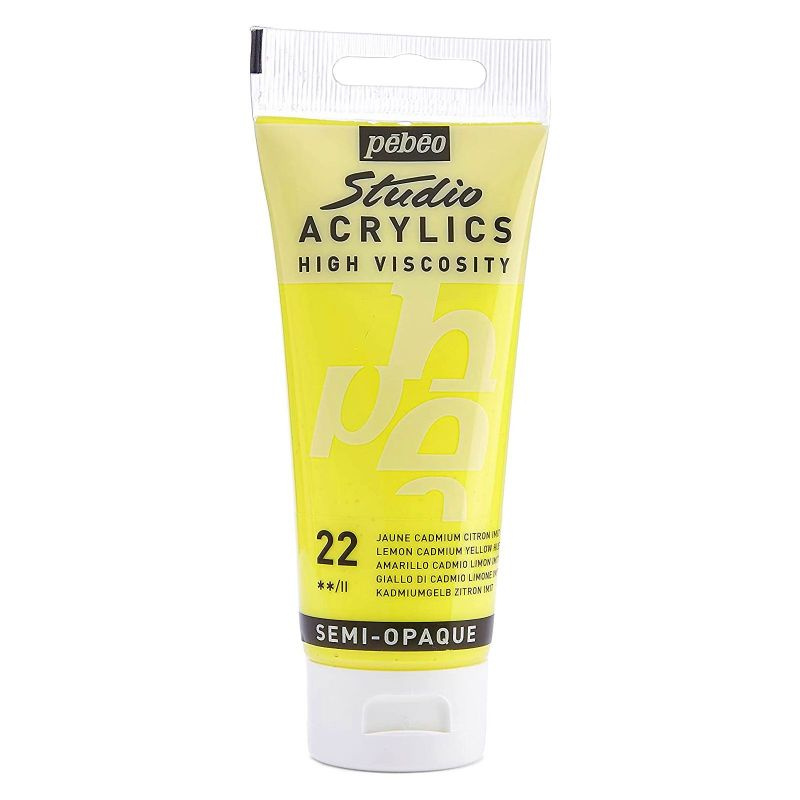 Akrylová barva Studio Acrylics citrónově žlutá 100ml