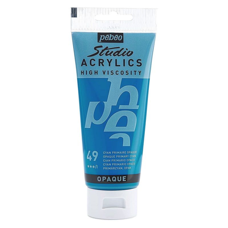 Akrylová barva Studio Acrylics modrá azurová 100ml