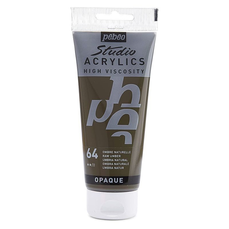 Akrylová barva Studio Acrylics přírodní hnědá 100ml