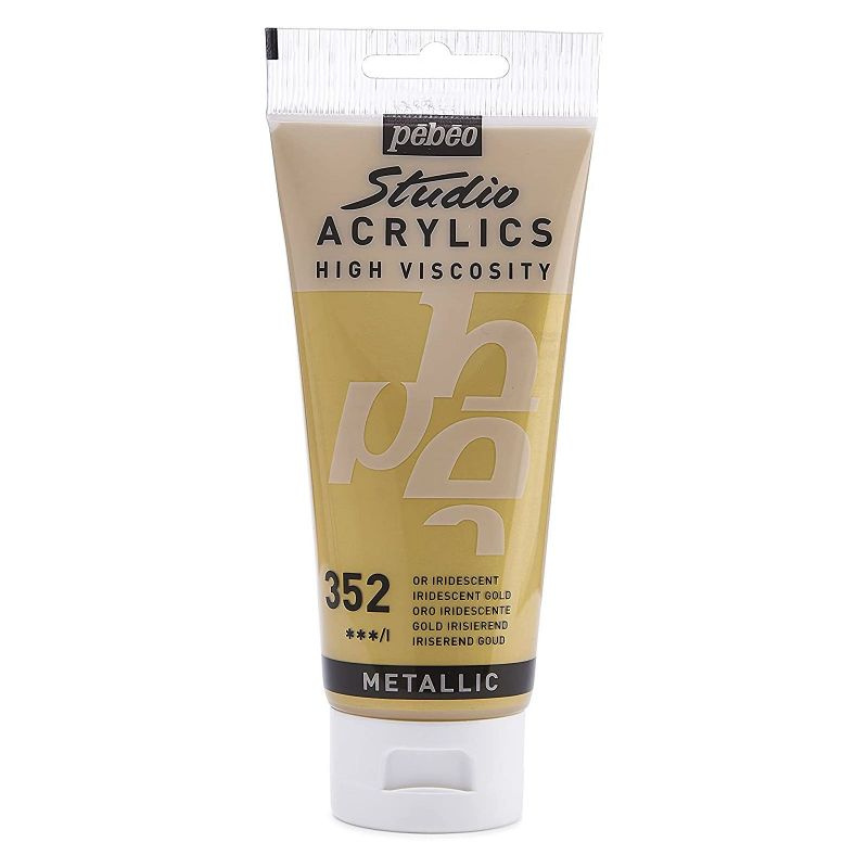 Akrylová barva Studio Acrylics metalická zlatá 100ml