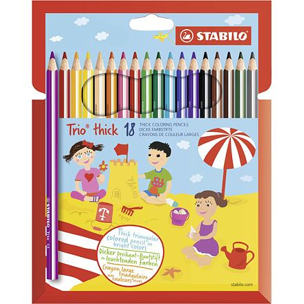 Pastelky Trio 18 barev Stabilo