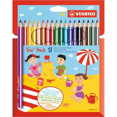 Pastelky Trio 18 barev Stabilo