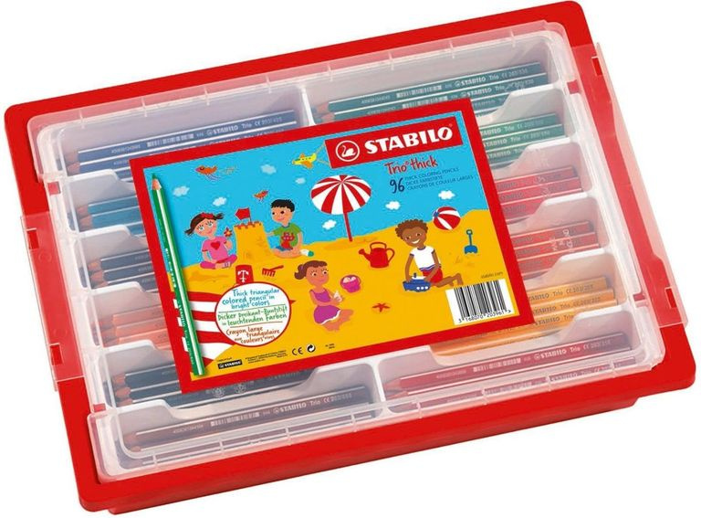 Pastelky STABILO Trio® thick - trojhranné, 96 ks (box)