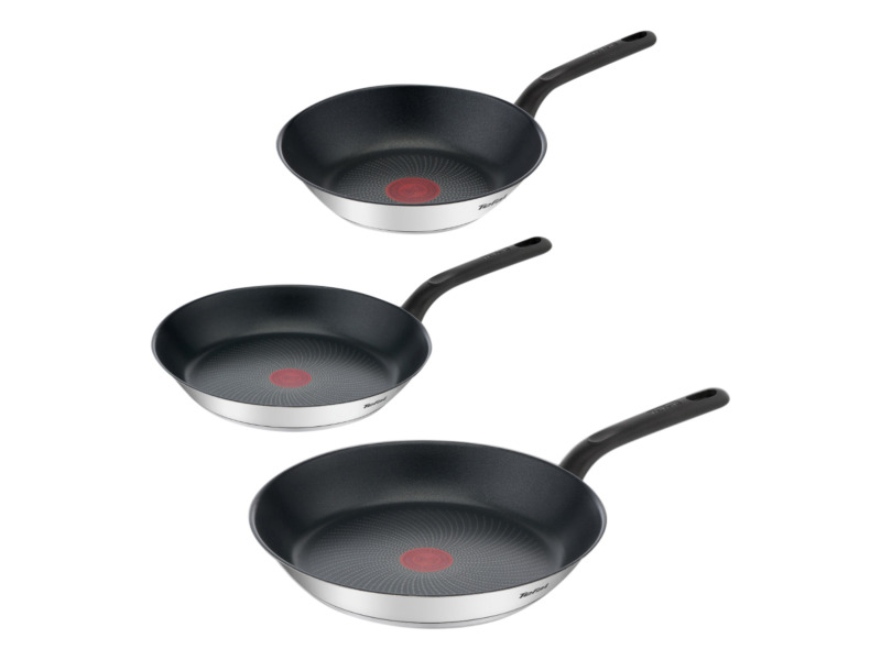 Tefal Sada nerezových pánví Duetto Bakelite, 3dílná.
