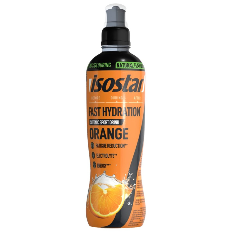 Isostar fast hydration isotonic sport drink pomeranč